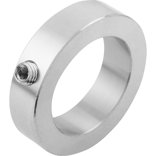 Shaft Collar DIN705, Form:E Grub Screw With Hexagon Socket, Stainless Steel Bright 100X140, B=25